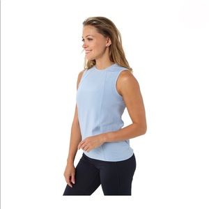 Lolë, Size M, Women’s Tank Top, Light Blue.